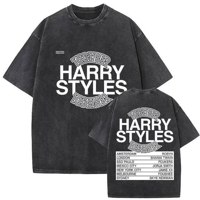 Camiseta de Algodón Vintage Harry Styles "Together" Tour 2026