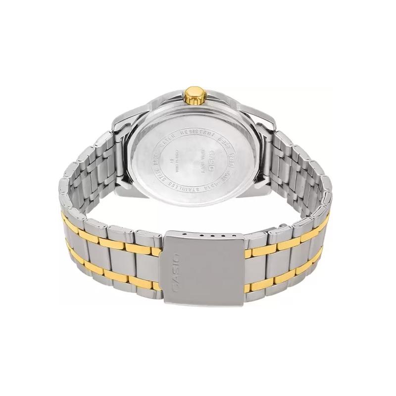 Casio CASIOSTANDARD Series Retro Sports Trendy Watch Business Quartz Movement Stainless Steel Strap Japanese and Korean Watch Men's MTP-1314SG-1AVDF