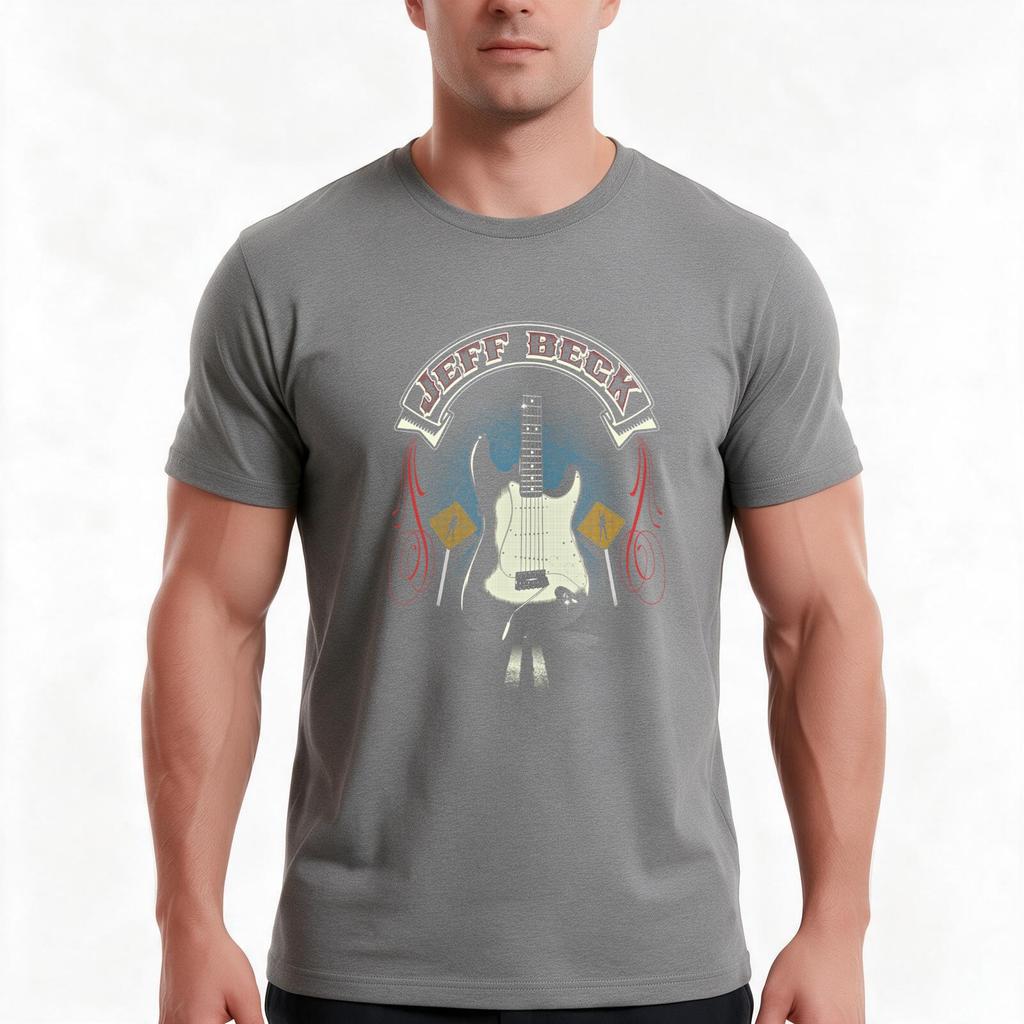 Jeff Beck Nadia Tshirt Summer Casual Cotton Tee Oversized Streetwear Tops Vintage Graphic Print Loose Fit Short Sleeve