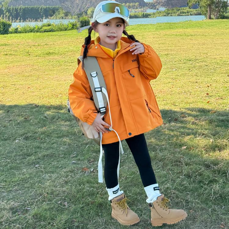 Kids' 3-in-1 Windproof & Waterproof Storm Jacket 2025: New Autumn Style for Boys & Girls - Trendy Outdoor Outerwear