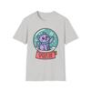 Unisex Softstyle T-Shirt Kitten Snowglobe Flat Graphic Vector Winter Christmas