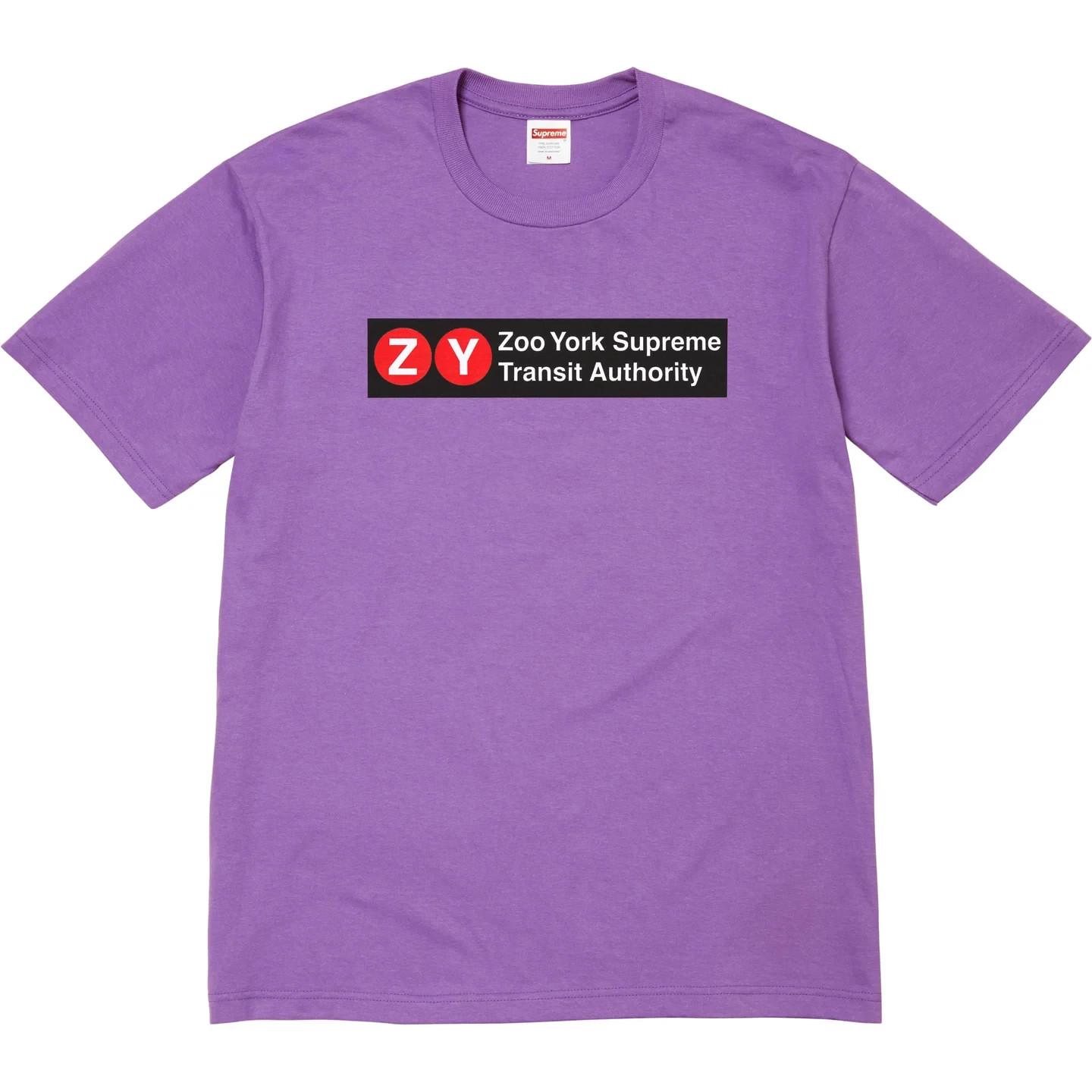 Supreme Zoo York Transit Tee Purple S