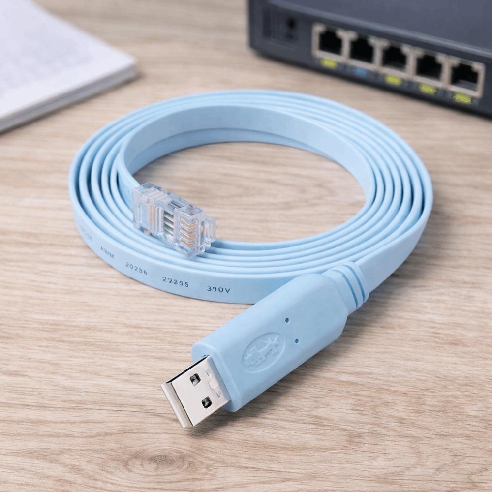 Extension Line RS232 Console Cable Stable Connections Serial Adapter  Laptop Computer