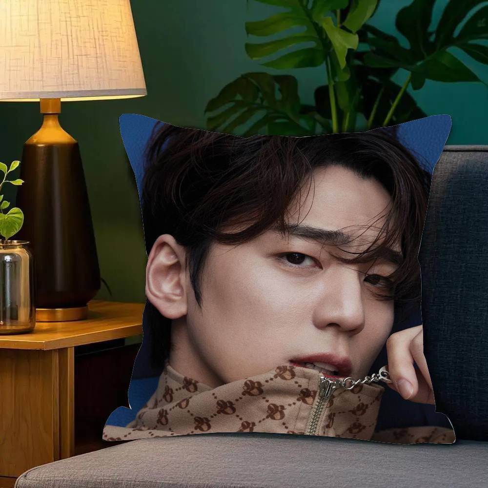 Korean Celebrity Kim Min Kyu Pillow Case Fashion Square Pillowcase Bedroom Sofa Room Ins Decoration Leisure