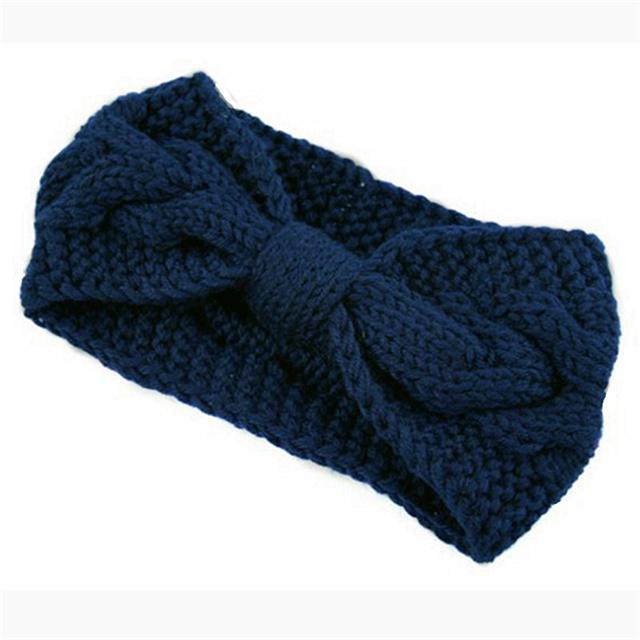 Dámska pletená čelenka do vlasov Uzol Háčkovanie Zimné náušník Twist Vlnené čelenky Pokrývka hlavy Turban Obväz na hlavu Bandáž do vlasov Doplnky do vlasov