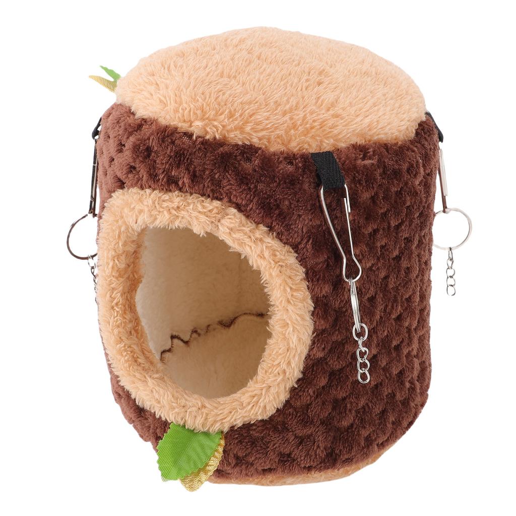 Hängender Hamsterkäfig Halboffene Struktur Weiche Plüsch-Hamsterhängematte Haus für Zuhause