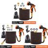 Garden Water Hose Set With Autorewind And Highpressure Garden Spray For Lawn And Car Wash
