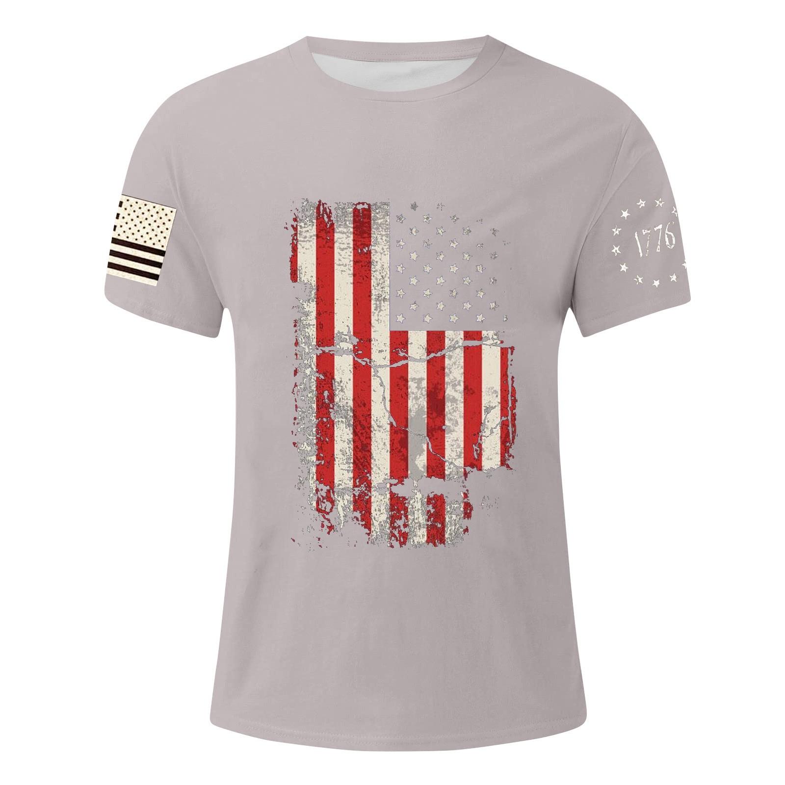 Мужская футболка с принтом ко Дню независимости — фото 8