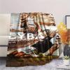 Juventus Team Print FlAannel Blanket, High Quality Comfortable for All Seasons, Home Decor, Warmth and Comfort