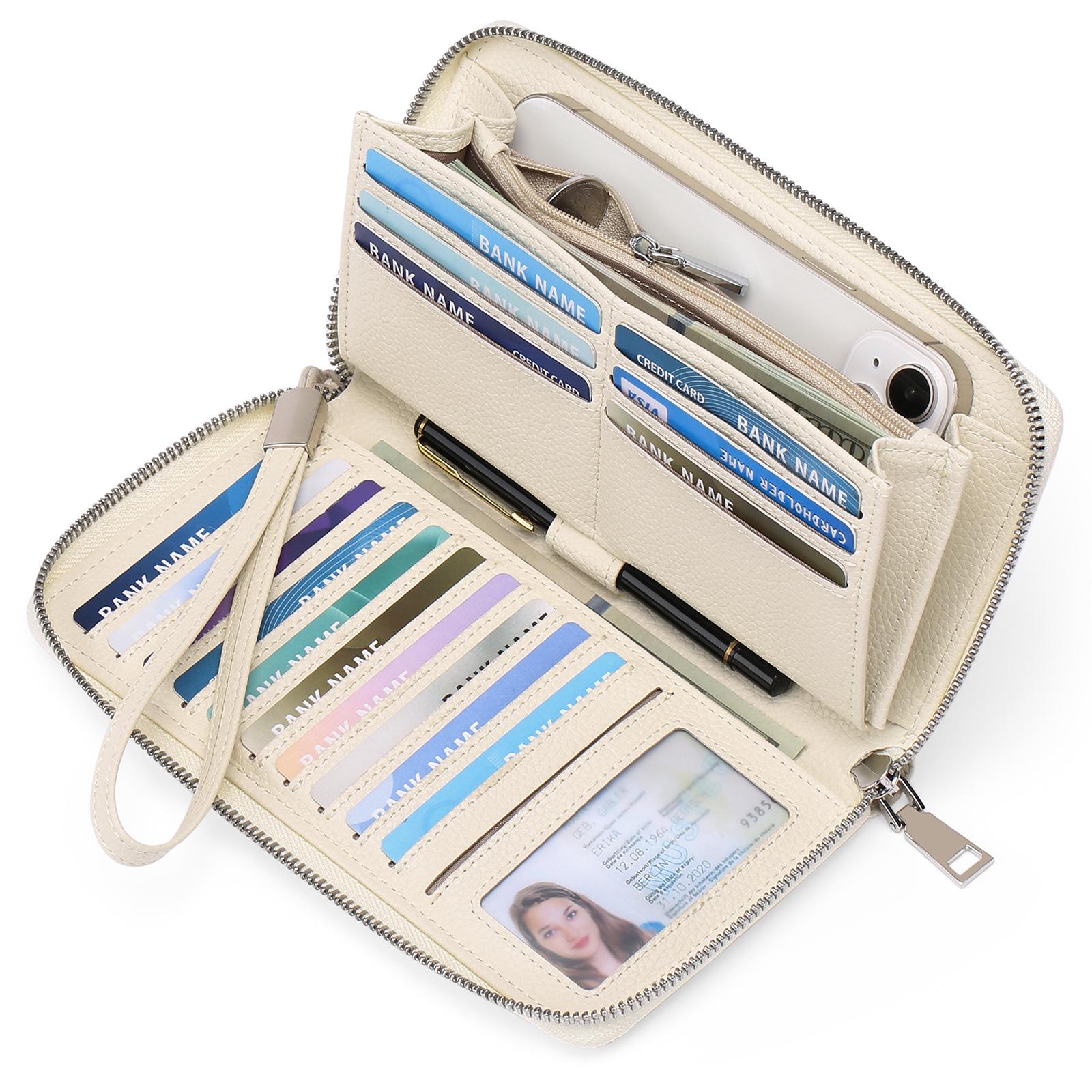 RFID pretaizdzīšanas PU ādas sieviešu maks