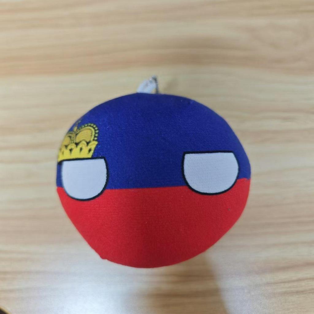 10cm Polandball Plysjleketøy Storbritannia Ukraina Tyskland Countryball Utstoppet Dukke Dekorasjon
