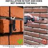 Gadpiparty 6pcs Brick Hanger, Brick Wall Clips, Hand Twist Brick Wall Clips, Adjustable Brick Wall Hanging Clips, No Drill Brick Hangers, for Hanging