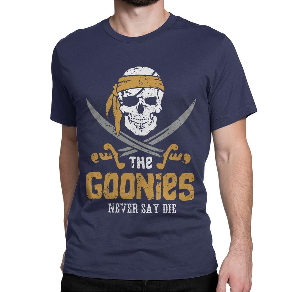 The Goonies Skull TV Series T-Shirts for Men Women Funny Pure Cotton Tee Shirt Round Neck Short Sleeve T Shirt Summer Clothing