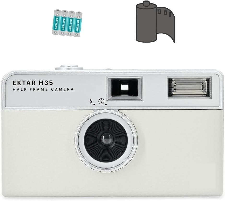 

Film camera Ektar H35 film AAA battery of 3 White & 36-exposure & (total items)