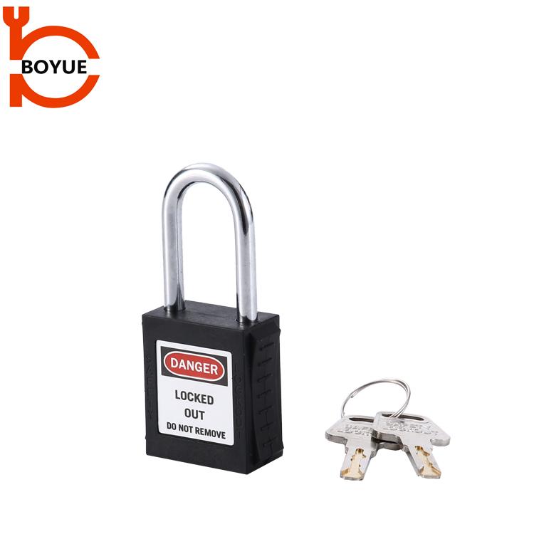 38mm Chrome Plated Steel Shackle Safety Padlocks OEM Customized Locks (Black,Safety padlcok&safety padlock) чёрный