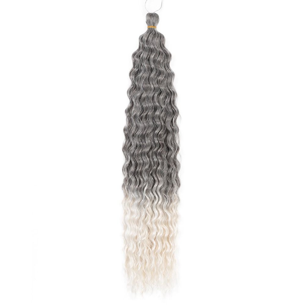 Heat Resistant Fiber Deep Wave Wig Ombre Marly Hair Synthetic Crochet Hair Kinky Curly Hair