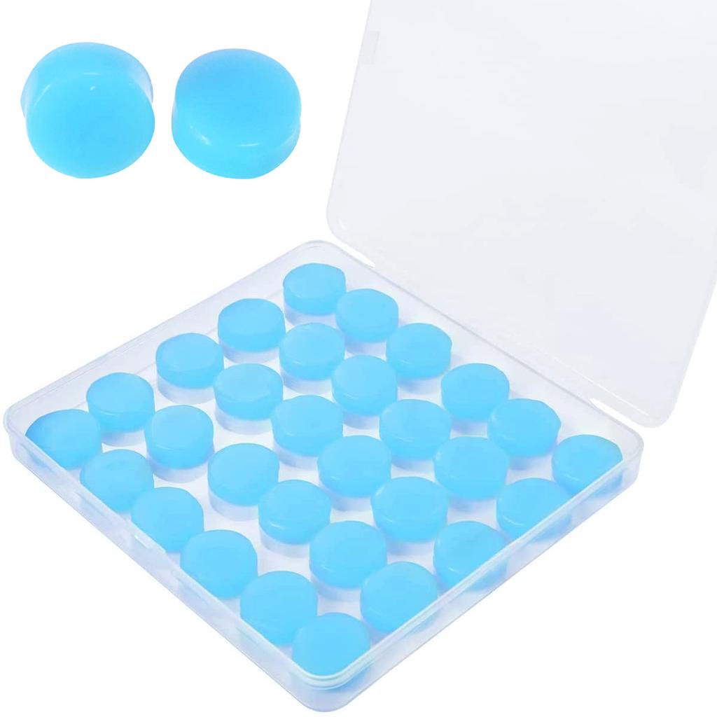 30/60Pcs Silicone Ear Plugs Reusable Earplugs for Sleeping Swimming Traveling Working Studying Noise Reduction Flexible Ear Plug