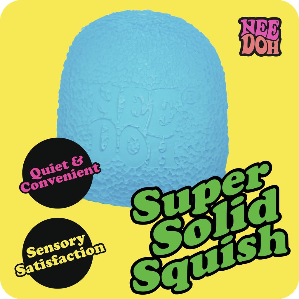 Schylling NeeDoh Gumdrop Textured Sensory Toy Super Solid Squish inches tall Colors may vary - - 2.5 -