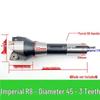 MFWN90 High-Speed Hexagonal Heavy Cutting Milling Cutter with Double-Sided Insert, Morse Taper 4 Turret R8