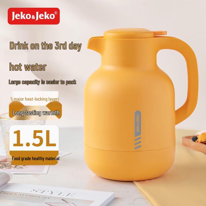 

JEKO&JEKO 1.5L Glass Lined Thermos Flask