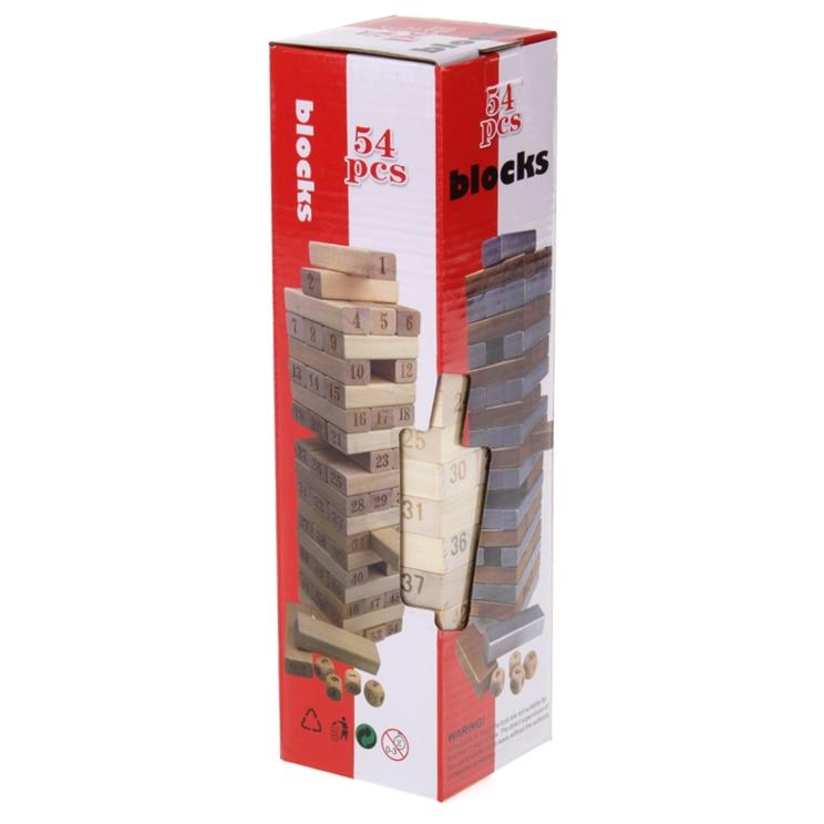 Jenga Wooden Puzzle Wobbly Tower