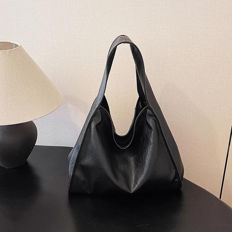 Versatile Large Capacity Soft Leather Bag  Commuter Shoulder Bag  High-End and Versatile  New Fashion