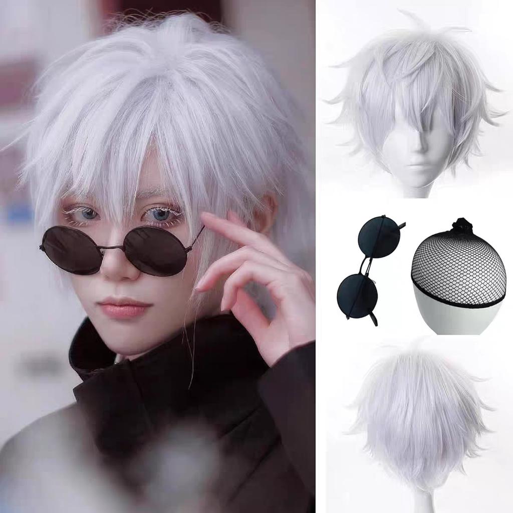 Kids Jujutsu Kaisen Cosplay Costume, Satoru Gojo, Yuji Itadori, Megumi Fushiguro, Inumaki & Nobara Full Set