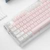 Weiß Rosa Gelee Pudding Kristall Transparent MDA Profil Tastenkappe Acryl Niedlich 136 Tastenkappen Gamer Mechanische Tastatur AJAZZ ak820