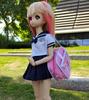Puppentasche, Schultasche, BJD (Ballsaal, Mittelschule, Puppe, Schuluniform) (Rosa)