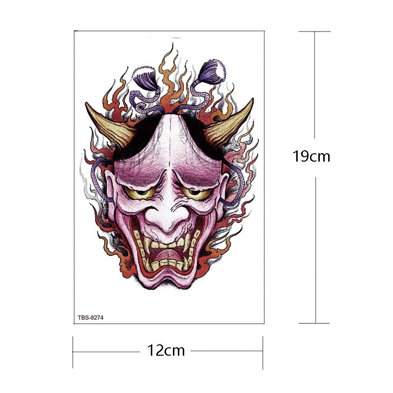 sketch flowers black temporary tattoo stickers waterproof thigh arm body tattoo sleeve anime snake fox lion dark designs women
