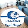 Chief S Pride Custom Name Round Area Rug Carpet Rug For Living Room Bedroom Sofa Playroom Decor Nonslip Floor Mat