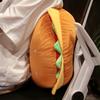 Cartoon Plush Hamburger Toy Smile Face Drumsticks Stuffed Funny Food Toast Pillow Cushion Chair Seat Sofa Decor Kids Girls Gift