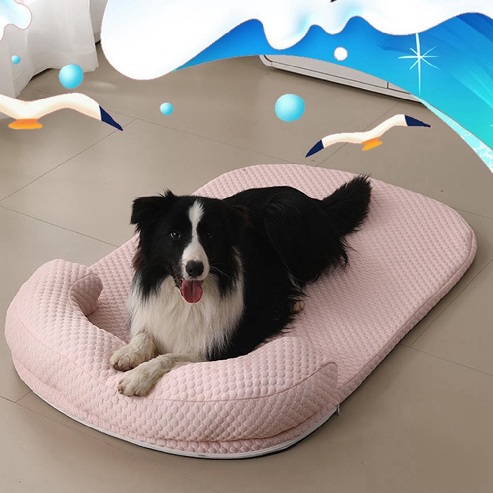 

ABWR-Removeable Dog Cat Ice Cooling Mat Self Cooling Fabric Pet Summer Sleeping Bed Washable Cooling Sofa For Dogs Cats
