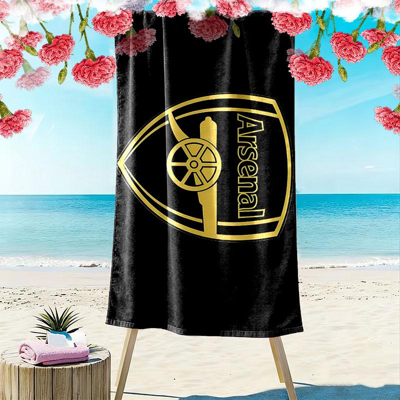 Arsenal Print Beach Towel, Large Soft Quick Dry Towel for Beach Camping Swimming