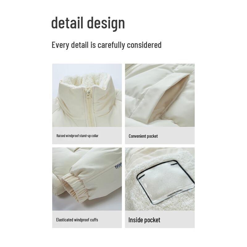 Wassup Sohot Men's Padded Fleece-Lined Puffer Jacket