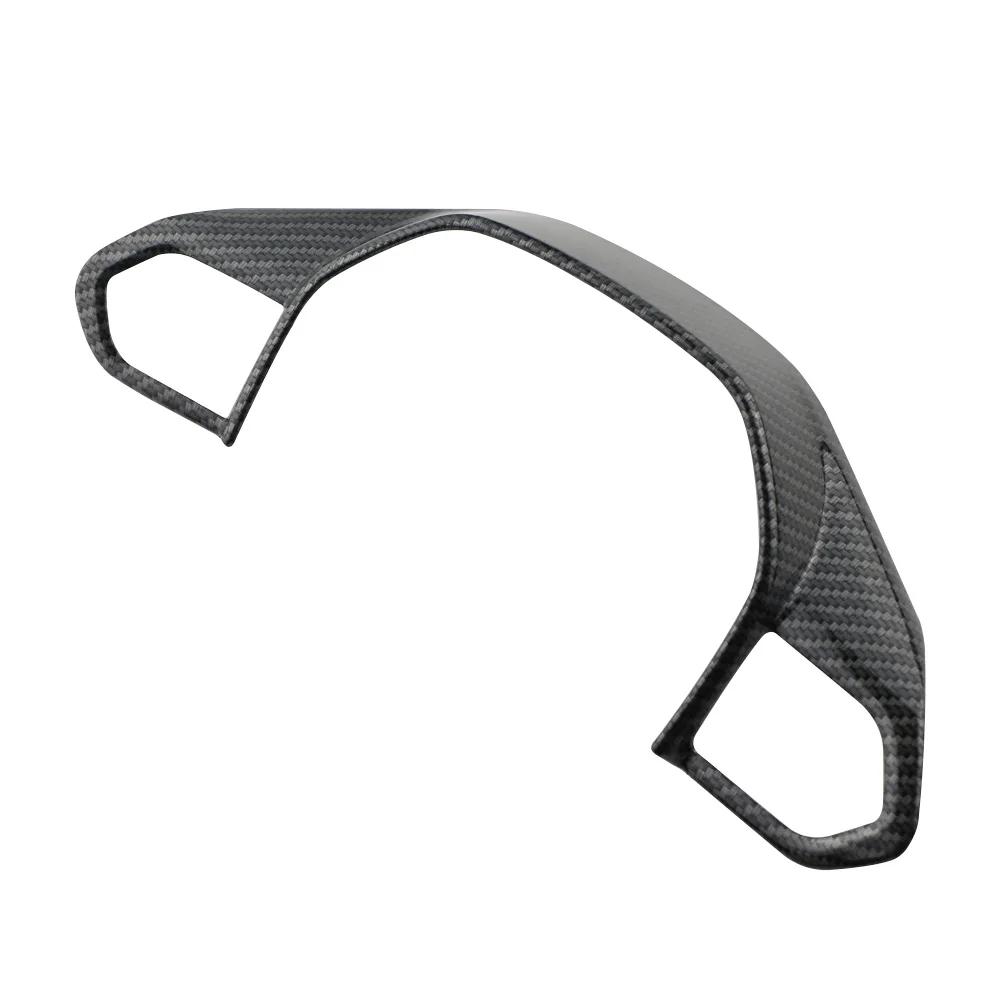 For Peugeot E-208 508 208 3008 GT 4008 5008 2016-2020 Car Steering Wheel Panel Cover Sequins Trim Accessories ABS Carbon fiber