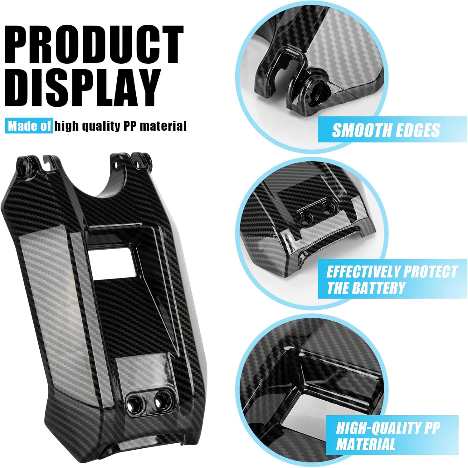 

Battery Cover for Sur Ron Light Bee X/S, PSLER Motorcycle Carbon Fiber Pattern Battery Guards Wrap Protect for Sur-Ron Sur Ron Light Bee X/S Segway