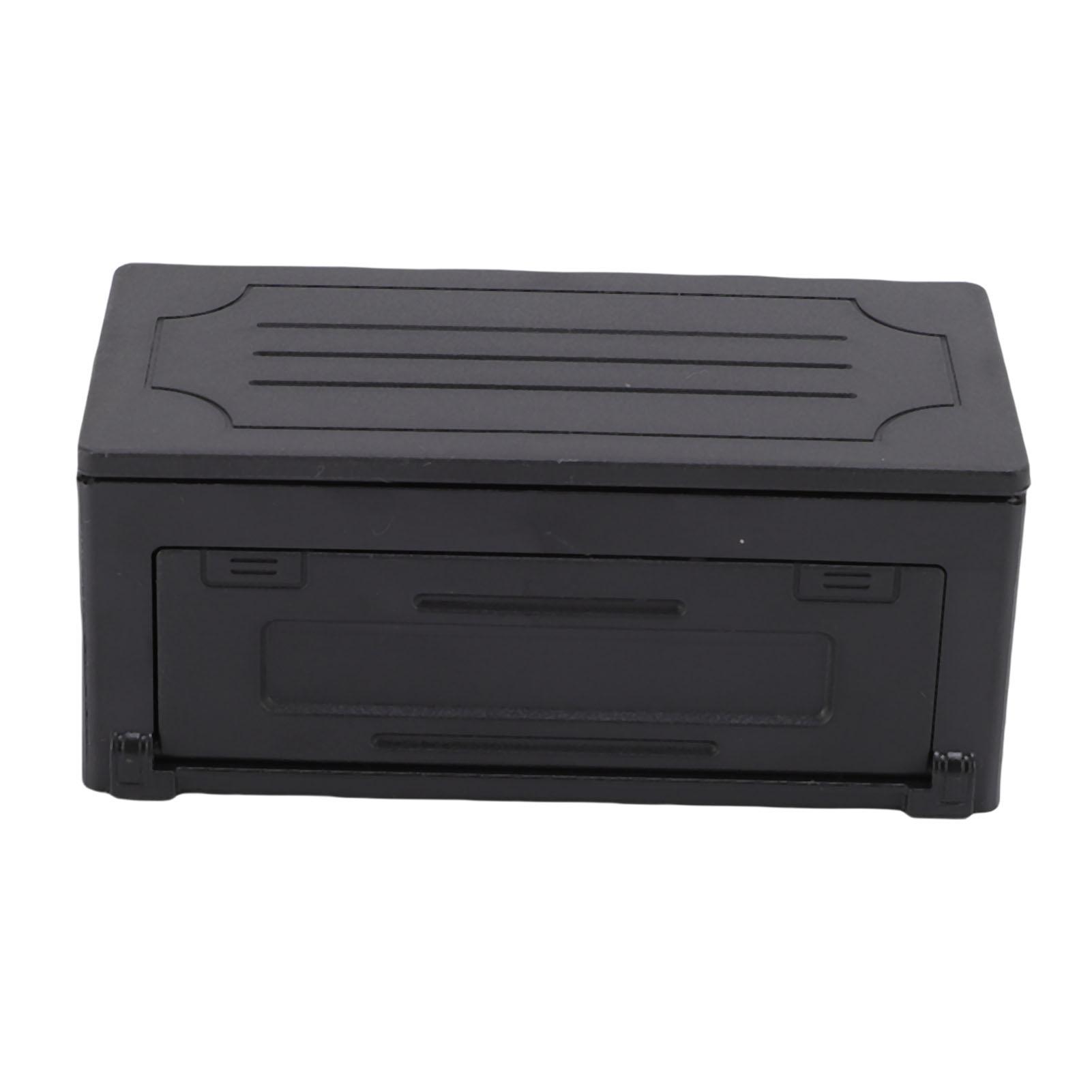 

Model Car Decorative Box Simulated Toolbox Luggage Storage Case for RC Off Road and Engineering Vehicle Black чорний