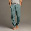 Men's Drawstring Pocket Cuffed Casual Pants Home Sleep Pants