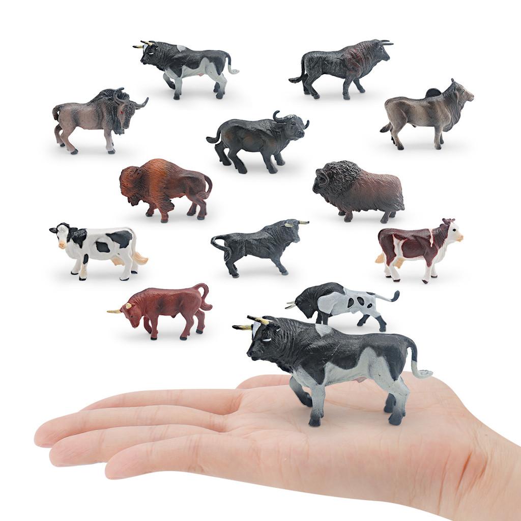 Baby Cow Pvc Animal Figures Collection For Kids Learning And Creative Play