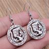 Classic Fashion Pharaoh Chief Ankh Cross Amulet Earrings Layered Valentine's Gift for Prom Nights