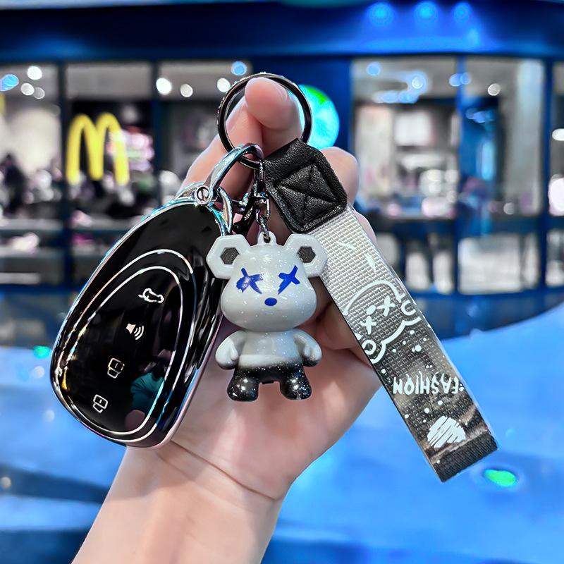 For WEY TPU Key Cover 23 Coffee 01 Latte DHT-PHEV WEY 07 80 Car Key Decorative Modification All-inclusive Protective Case