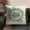 Teachers' Day Cushion Cover Natural Linen Organic Fabric Double-Sided Printing Breathable Perfect Gift For Decor
