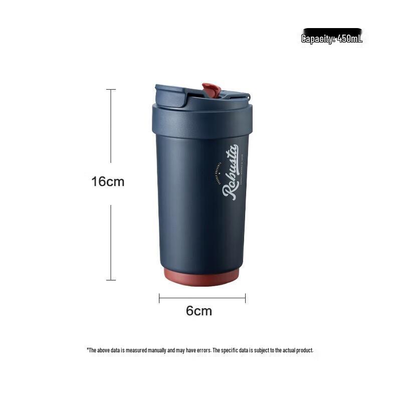 Supor Double-Layer Ceramic Coated Portable Insulated Straw Cup
