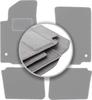 Gray Car Mats For: Opel Omega B Sedan, Station Wagon (1994-2003)