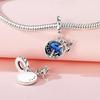 Beads Copper Charms Original Blue Witch Halloween Pendant Beads Fit Bracelet Jewelry Diy Women Gift Accessory