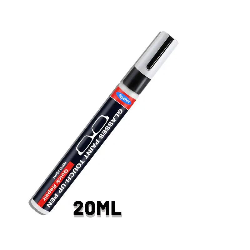 Premium Schwarzer Brillengestell Touch-Up Lackstift, Nano-Klebeformel für Kratzer- & Absplitterungsreparatur, Glasreparatur-Set für Alte Gestelle schwarz