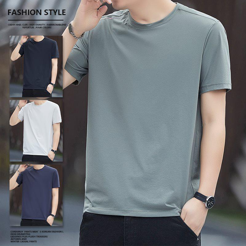 Herren 2026 Sommer Rundhals Eis Seide T-Shirt - Nylon Stoff für Laufen im Freien & Freizeit Sport