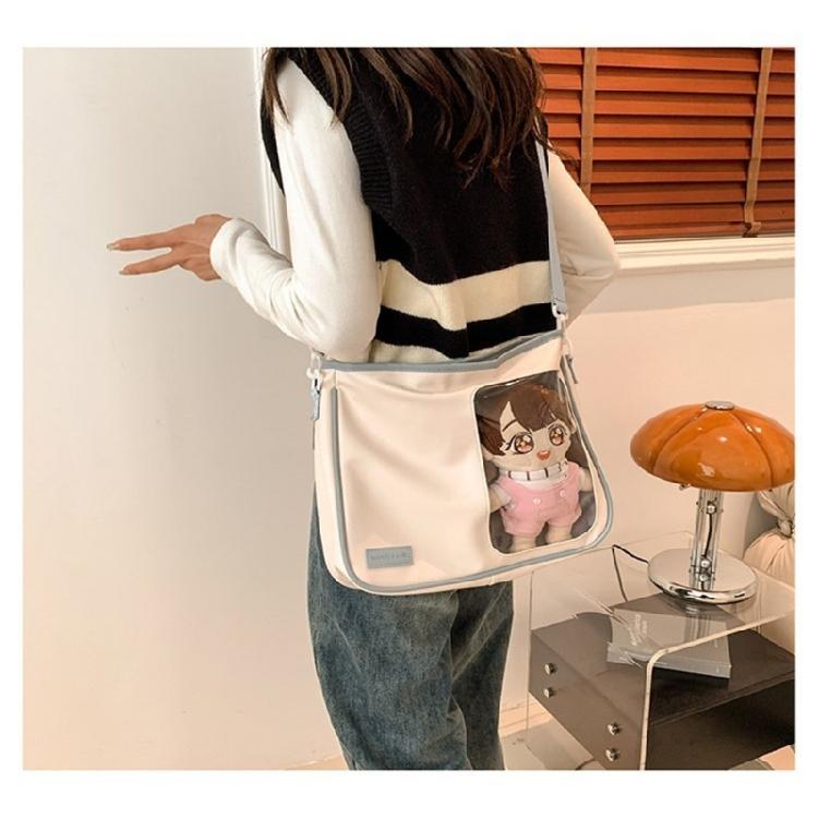 Clear Messenger Bag Versatile Shoulder Crossbody with Large Capacity for Women
