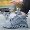 Man Boots Safety Shoes Puncture-Proof Work Shoes Men Lightweight Work Sneakers Steel Toe Shoes Safety Boots Indestructible Shoes